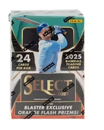 2025 Panini Select Baseball Blaster Box with 24 cards and Orange Flash Prizms exclusive