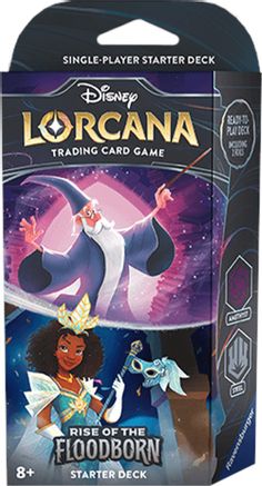 Disney Lorcana: Rise of the Floodborn Starter Deck (Amethyst & Steel) - CardVault Collections