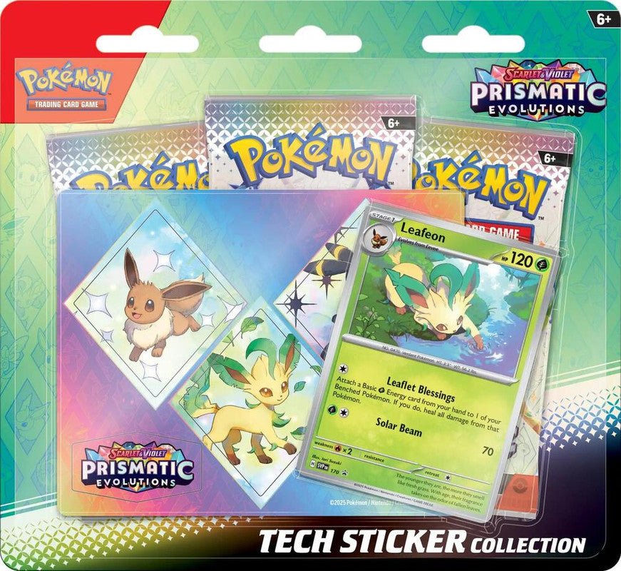 Pokemon: Scarlet and Violet - Prismatic Evolutions Tech Sticker (Leafeon) - CardVault Collections