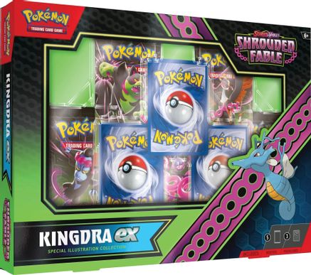 Pokemon Scarlet and Violet: Shrouded Fable Kingdra EX Illustraion Collection Box - CardVault Collections