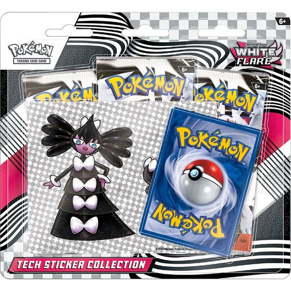 Pokemon Scarlet and Violet: White Flare Tech Sticker Collection Box - CardVault Collections