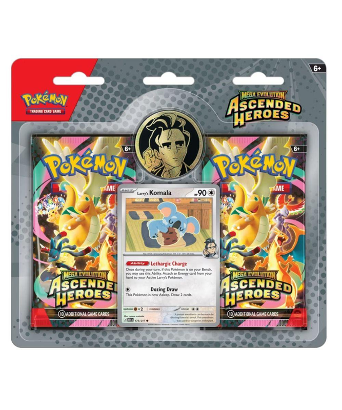 Pokemon TCG: Mega Evolution - Ascended Heroes 2 Pack Blister (Larry) - CardVault Collections