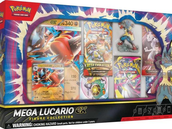 Pokemon TCG: Mega Evolution - Lucario Ex Premium Figure Collection Box - CardVault Collections