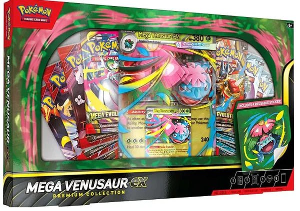 Pokemon TCG: Mega Evolution - Mega Venusaur EX Premium Collection Box - CardVault Collections