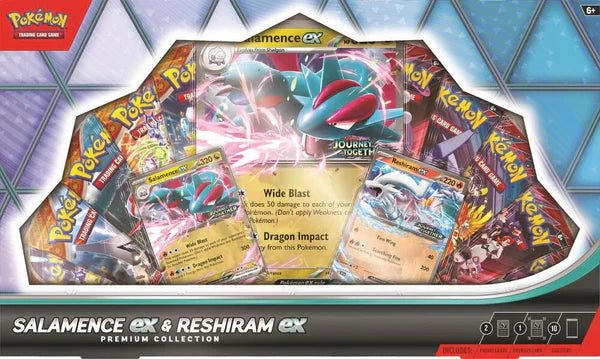 Pokemon TCG: Salamence ex and Reshiram ex Premium Collection Box - CardVault Collections