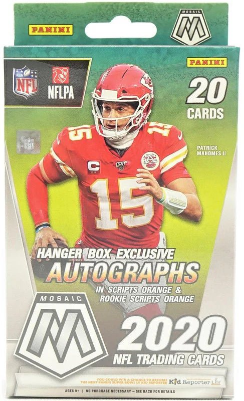 2020 Panini Mosaic Football Hanger Box (Reactive Orange Parallels) - CardVault Collections