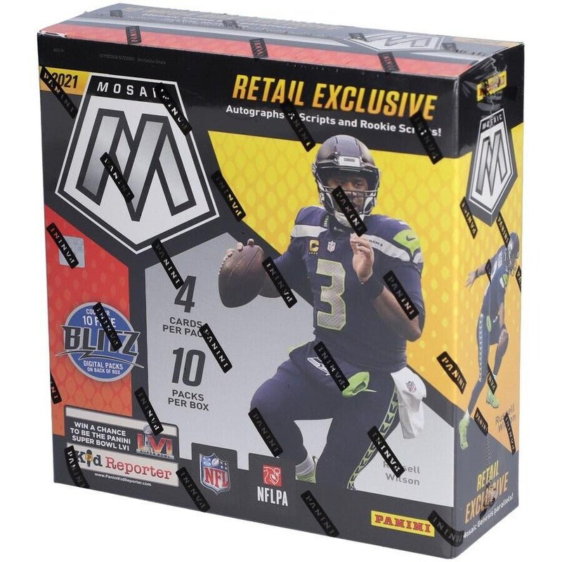 2021 Panini Mosaic Football Mega Box (Camo Red Parallels!) (Fanatics) - CardVault Collections
