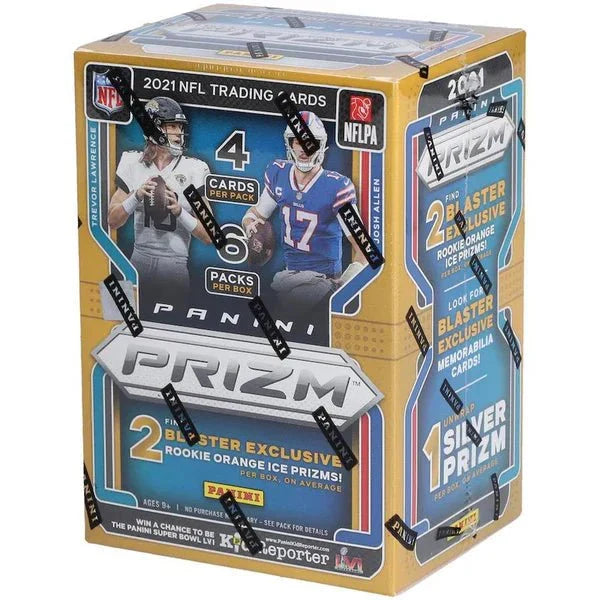 2021 Panini Prizm Football Blaster Box (Orange Ice Prizms!) (Fanatics) - CardVault Collections