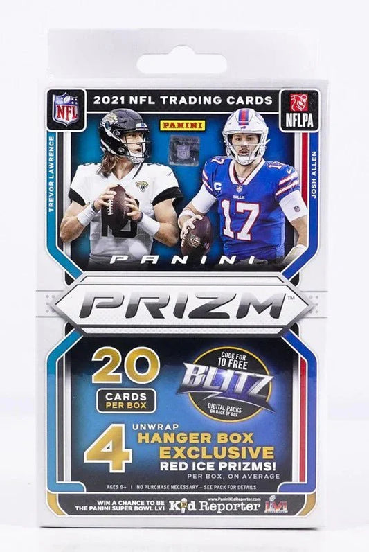 2021 Panini Prizm Football Hanger Box (Red Ice Prizms!) - CardVault Collections