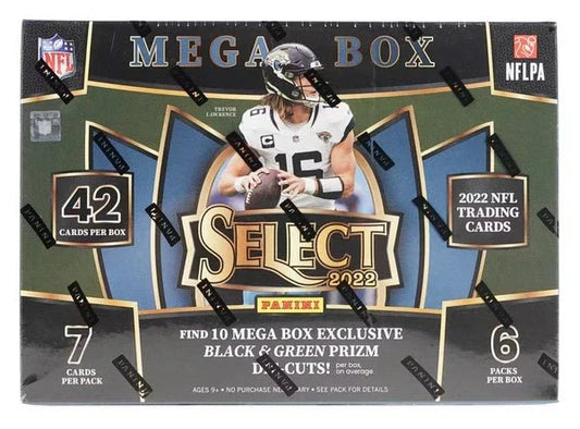 2022 Panini Select Football Mega Box (Black & Green Die-Cuts!) - CardVault Collections