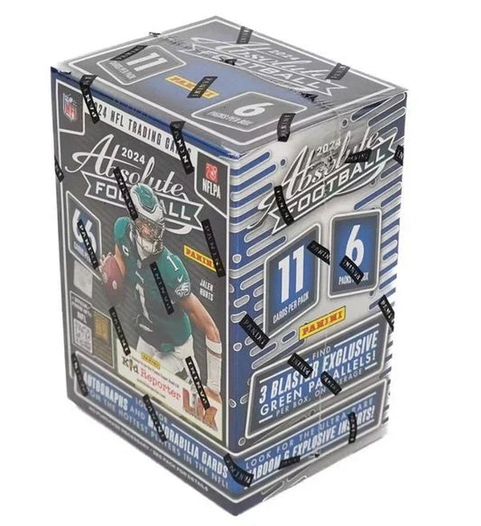 2024 Panini Absolute Football Blaster Box (Green Parallels!) - CardVault Collections