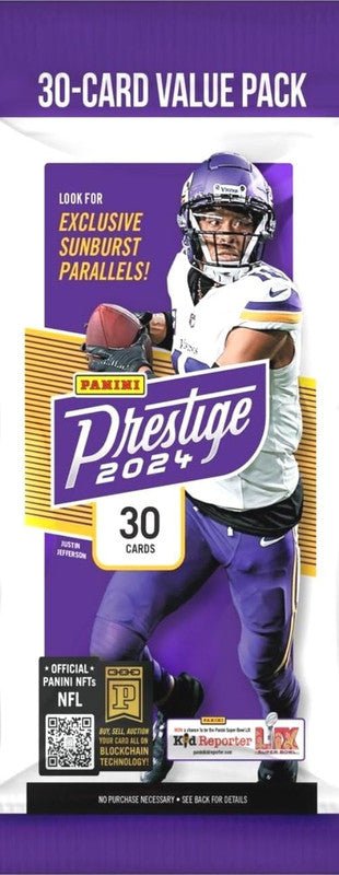 2024 Panini Prestige Football Jumbo Value Pack - CardVault Collections