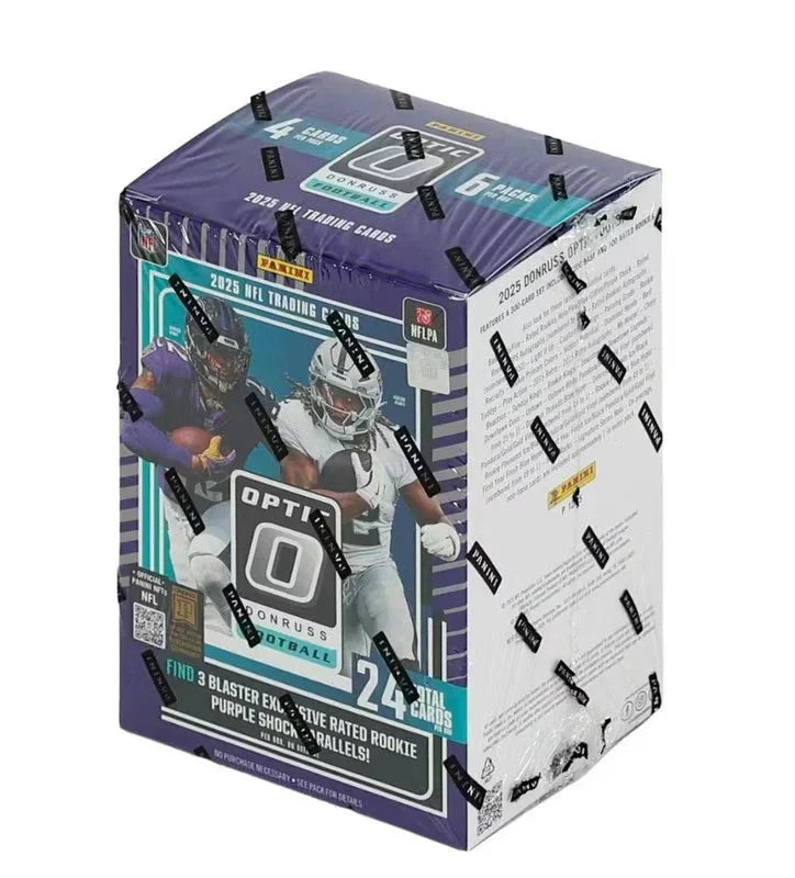 2025 Panini Donruss Optic Football Blaster Box (Purple Shock Parallels!) - CardVault Collections
