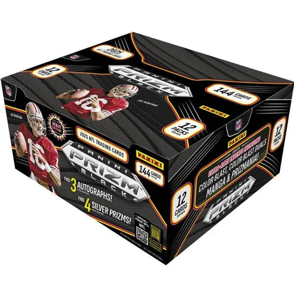 2025 Panini Prizm Black Football Hobby Box (SALE) - CardVault Collections