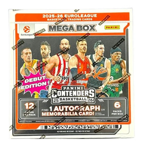 2025/26 Panini Contenders EuroLeague Basketball Mega Hobby Box - CardVault Collections