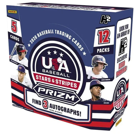 2026 Panini USA Stars and Stripes Prizm Baseball H2 Box - CardVault Collections
