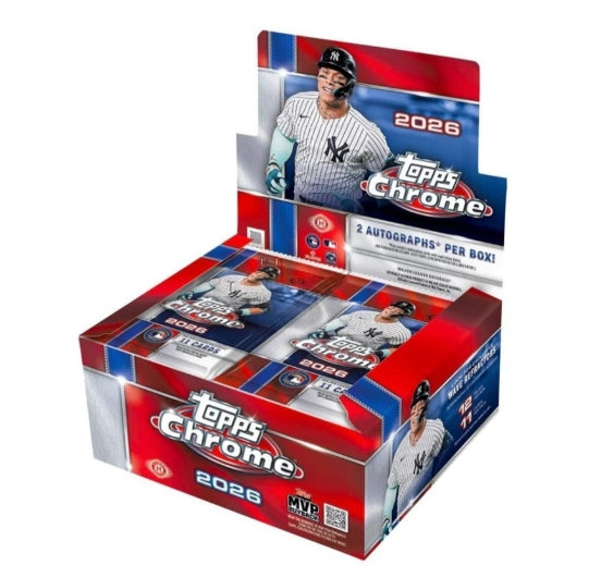 2026 Topps Chrome Baseball Hobby Jumbo Box