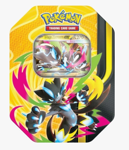 Pokemon TCG: Mega Evolution - Mega Forces Tin (Mega Zeraora EX) (PRE-ORDER)