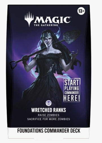 Magic The Gathering: Foundations Commander Deck (Wretched Ranks) (PRE-ORDER)