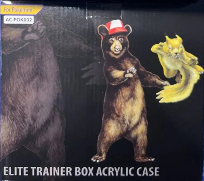 Bearish Acrylic Case Pokemon ETB - CardVault Collections