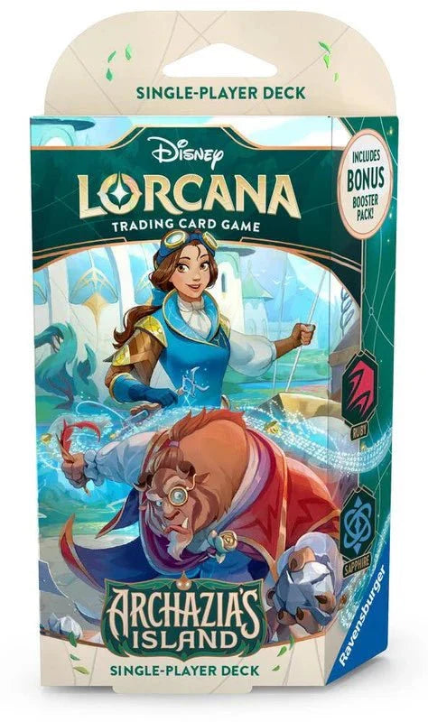 Disney Lorcana: Archazia's Island Starter Deck (Ruby and Sapphire) - CardVault Collections