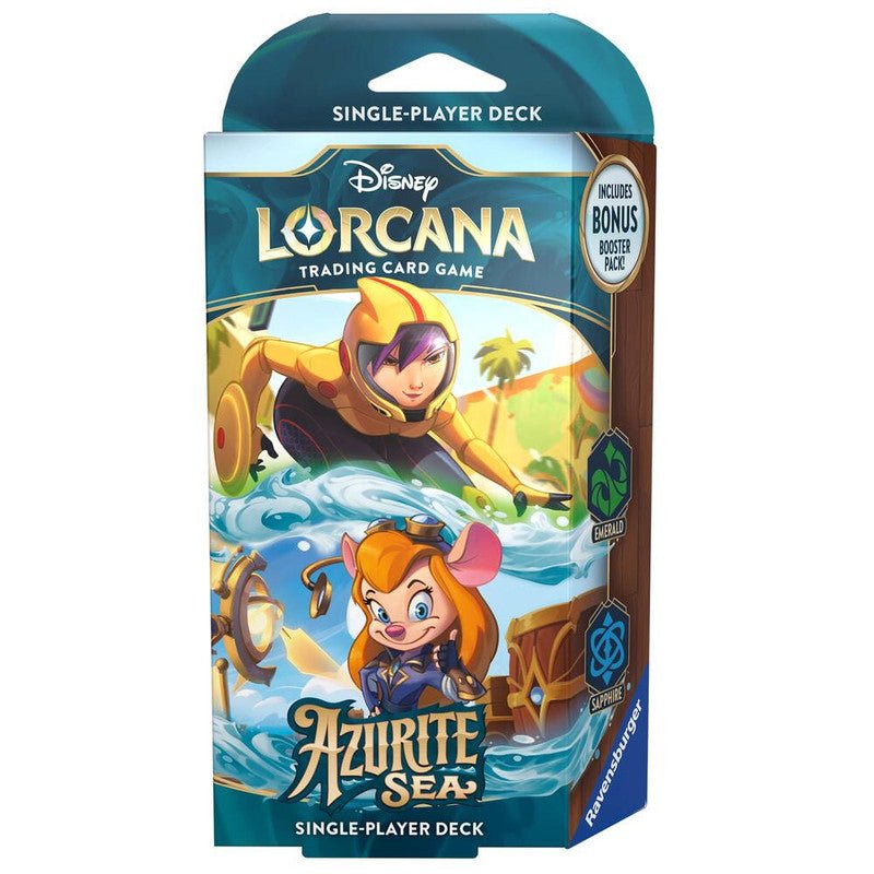 Disney Lorcana: Azurite Sea Starter Deck (Emerald and Sapphire) - CardVault Collections