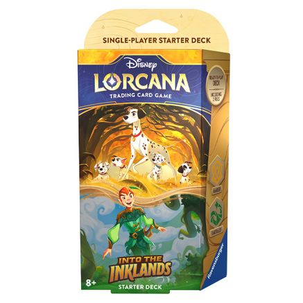 Disney Lorcana: Into The Inklands Starter Deck (Amber and Emerald) - CardVault Collections