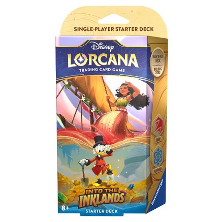 Disney Lorcana: Into The Inklands Starter Deck (Ruby and Sapphire) - CardVault Collections