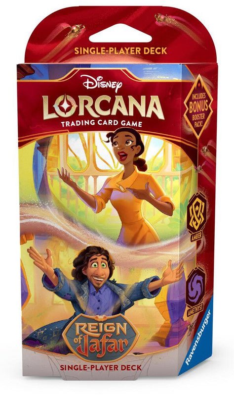 Disney Lorcana: Reign of Jafar Starter Deck (Amber and Amethyst) - CardVault Collections