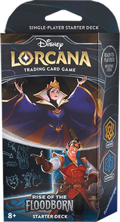 Disney Lorcana: Rise of the Floodborn Starter Deck (Amber & Sapphire) - CardVault Collections
