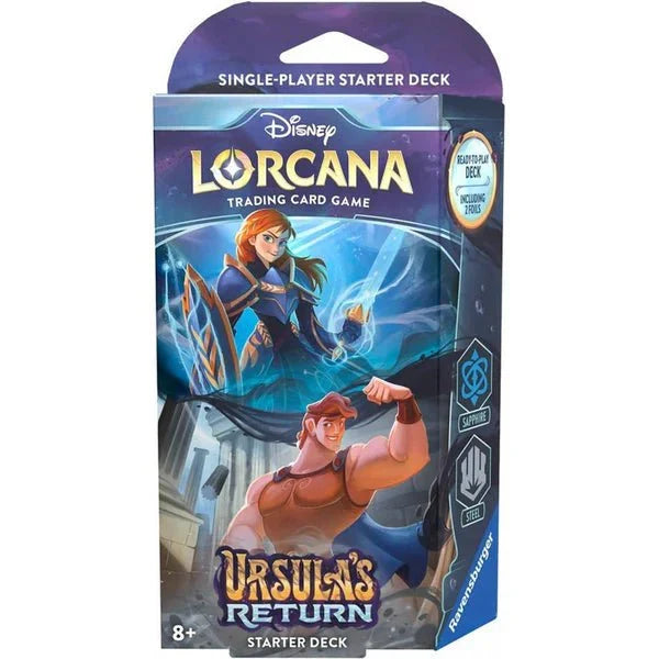 Disney Lorcana: Ursula's Return Starter Deck (Sapphire and Steel) - CardVault Collections