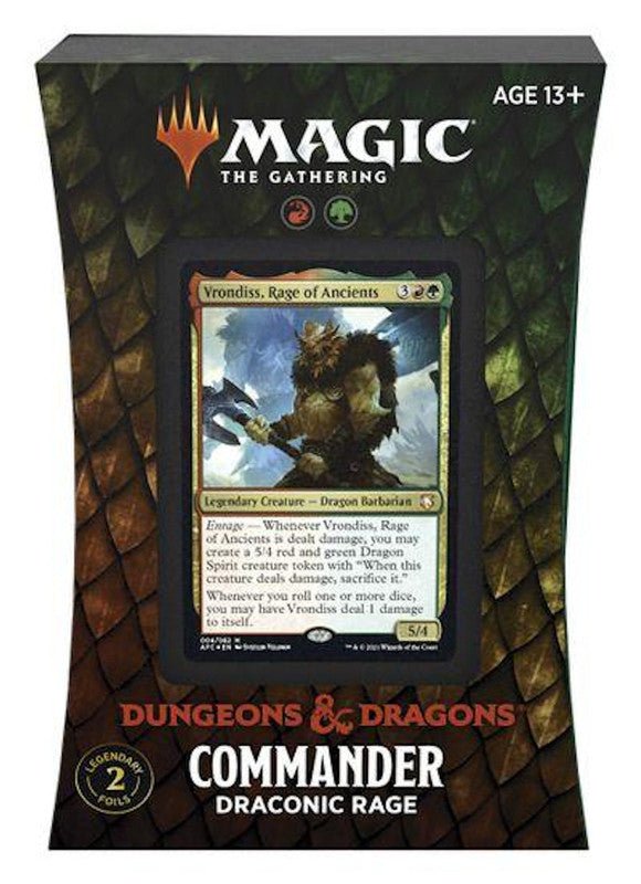 Magic the Gathering Adventures in the Forgotten Realms Draconic Rage Commander Deck - CardVault Collections