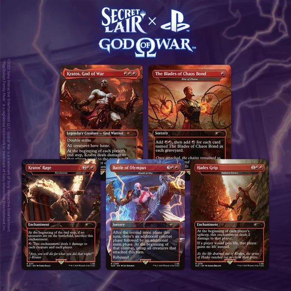 Magic the Gathering: Secret Lair x God of War: Greek (Non-Foil) - CardVault Collections