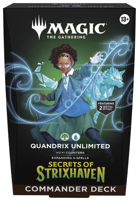 Magic The Gathering: Secrets of Strixhaven Commander Deck (Quandrix Unlimited) - CardVault Collections