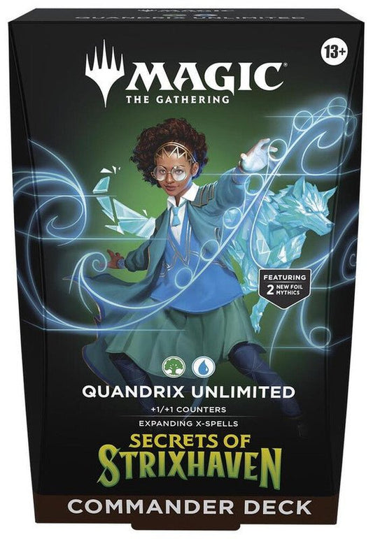 Magic The Gathering: Secrets of Strixhaven Commander Deck (Quandrix Unlimited) - CardVault Collections