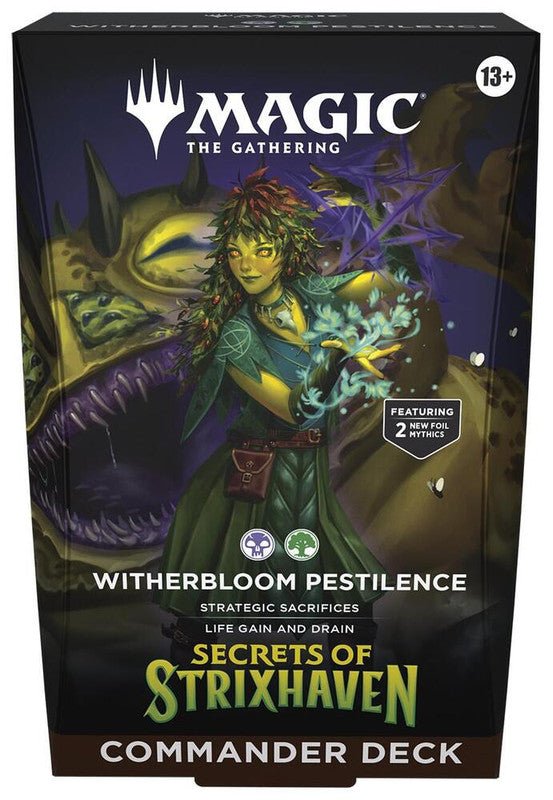 Magic The Gathering: Secrets of Strixhaven Commander Deck (Witherbloom Pestilence) - CardVault Collections