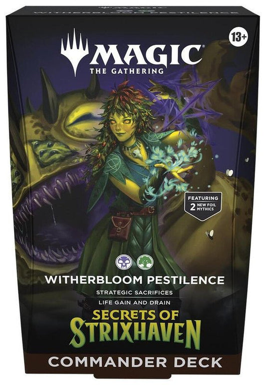 Magic The Gathering: Secrets of Strixhaven Commander Deck (Witherbloom Pestilence) - CardVault Collections