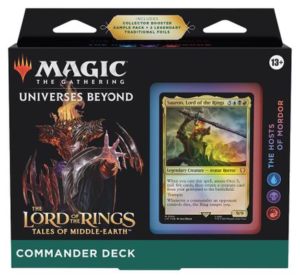 Magic the Gathering The Lord of the Rings: Tales of Middle - earth Commander Deck - Hosts of Mordor - CardVault Collections