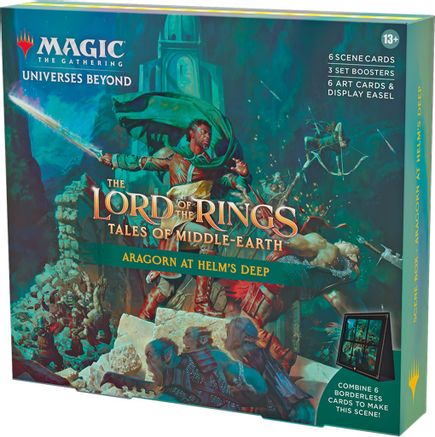 Magic the Gathering The Lord of the Rings: Tales of Middle - earth Scene Box (Aragorn at Helm's Deep) - CardVault Collections