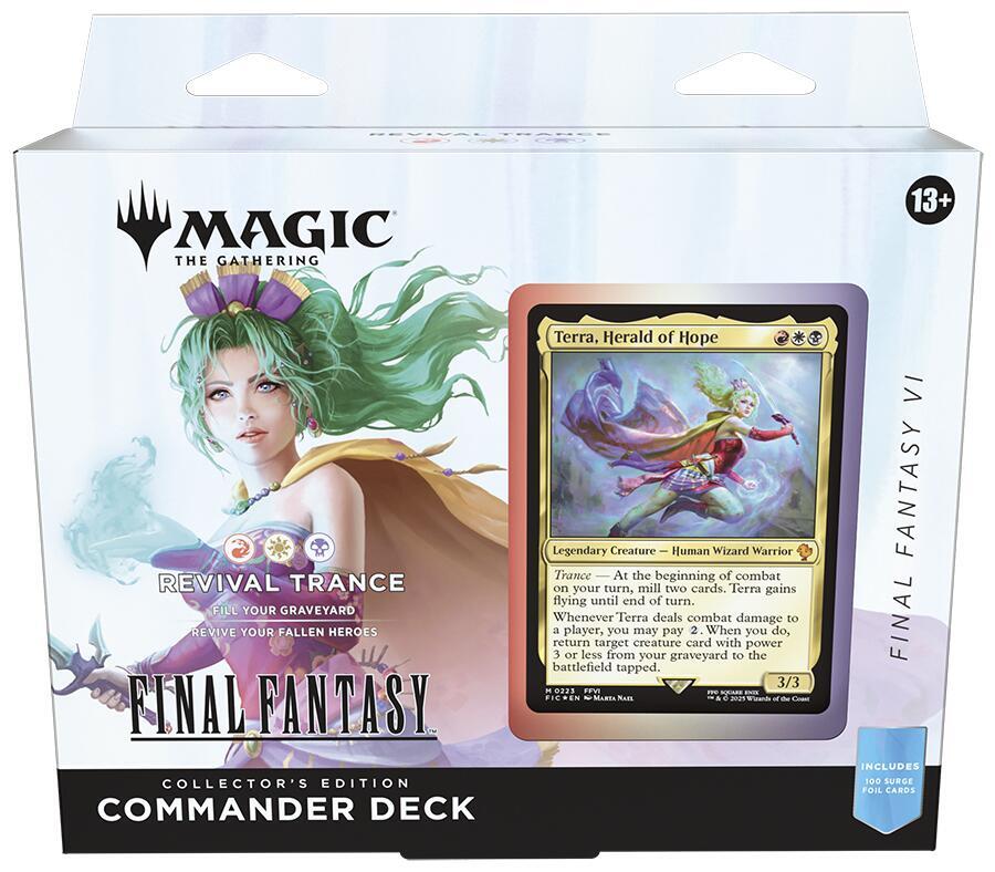 Magic the Gathering: Universes Beyond - Final Fantasy Collector Commander Deck (Revival Trance) - CardVault Collections