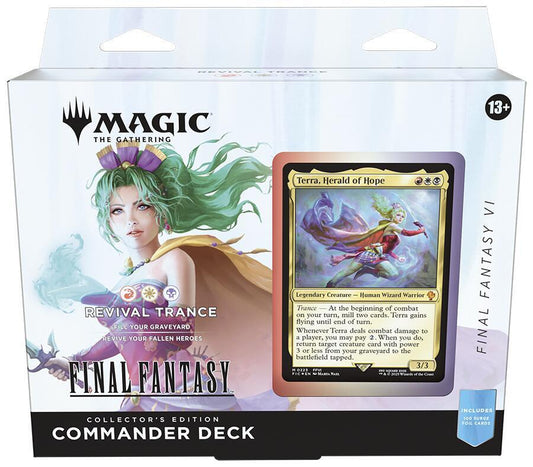 Magic the Gathering: Universes Beyond - Final Fantasy Collector Commander Deck (Revival Trance) - CardVault Collections
