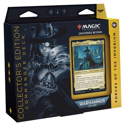 Magic the Gathering: Universes Beyond: Warhammer 40,000 - Forces of the Imperium Commander Deck (Collector's Edition) - CardVault Collections