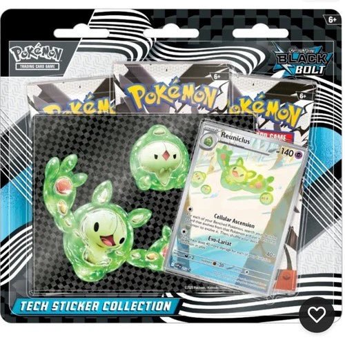 Pokemon Scarlet and Violet: Black Bolt Tech Sticker Collection Box - CardVault Collections