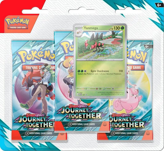 Pokemon Scarlet and Violet: Journey Together 3 - Pack Blister (Yanmega) - CardVault Collections