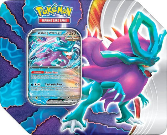 Pokemon Scarlet and Violet: Paradox Clash Tin (Walking Wake) - CardVault Collections