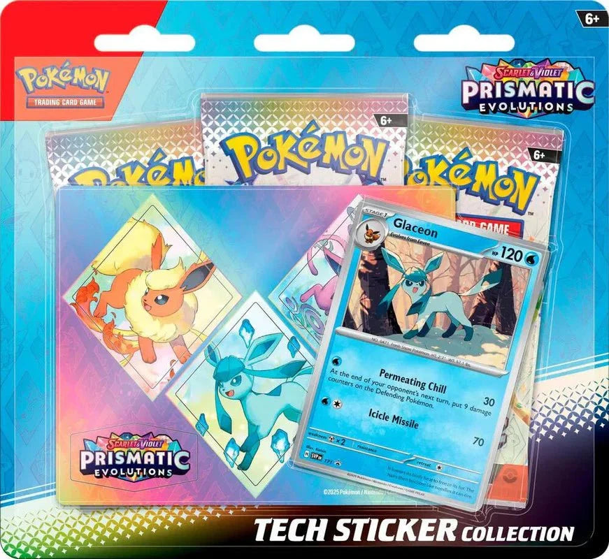 Pokemon: Scarlet and Violet - Prismatic Evolutions Tech Sticker (Glaceon) - CardVault Collections