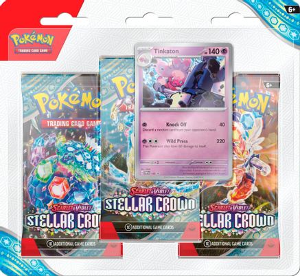 Pokemon Scarlet and Violet: Stellar Crown 3 - Pack Blister [Tinkaton] - CardVault Collections