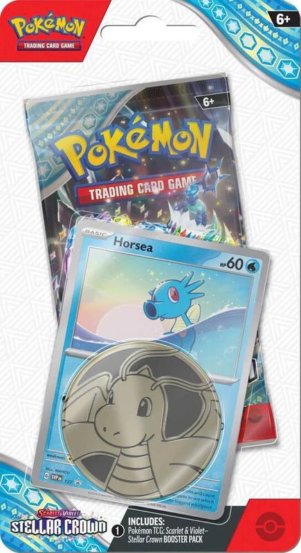 Pokemon Scarlet and Violet: Stellar Crown Checklane Blister [Horsea] - CardVault Collections