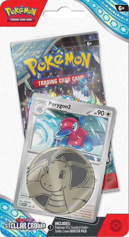 Pokemon Scarlet and Violet: Stellar Crown Checklane Blister [Porygon 2] - CardVault Collections
