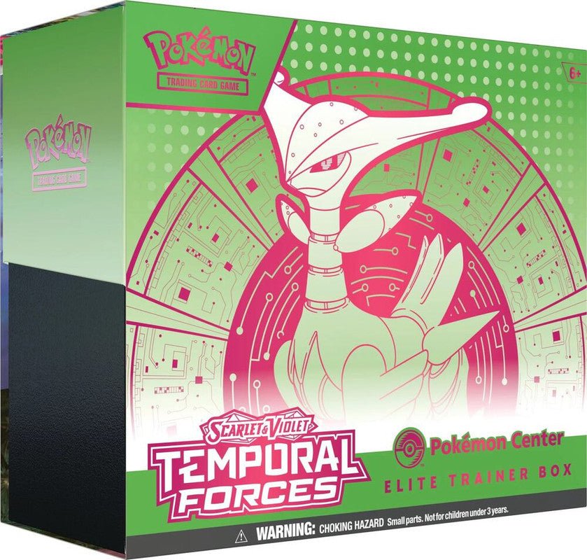 Pokemon Scarlet and Violet: Temporal Forces Pokemon Center Elite Trainer Box (Iron Leaves) - CardVault Collections